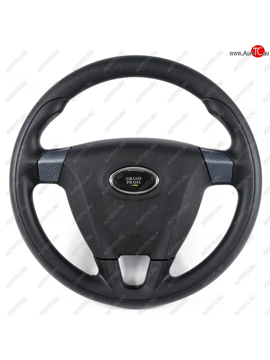 Рулевое колесо Grand Prada (Ø360 мм)  Лада ВАЗ  2108, 2109, 21099, 2110, 2111, 2112, 2113, 2114, 2115, Надежда  2120 (Карбон)  с доставкой в г. Керчь