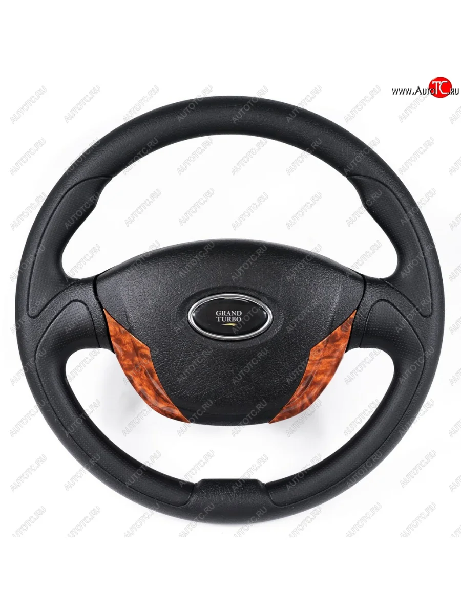 Рулевое колесо Turbo (Ø360 мм)  Лада ВАЗ Приора (2007-2018) 2170, 2171, 2172, 21728 (Дерево)  в Керчи Республика Крым