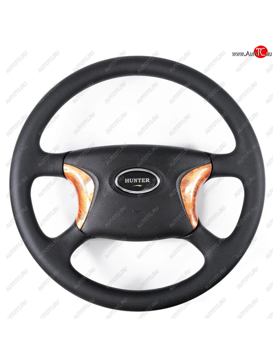 Рулевое колесо Delux (Ø400)  Уаз 315195 Хантер (2003-2025) (Дерево)  в Керчи Республика Крым