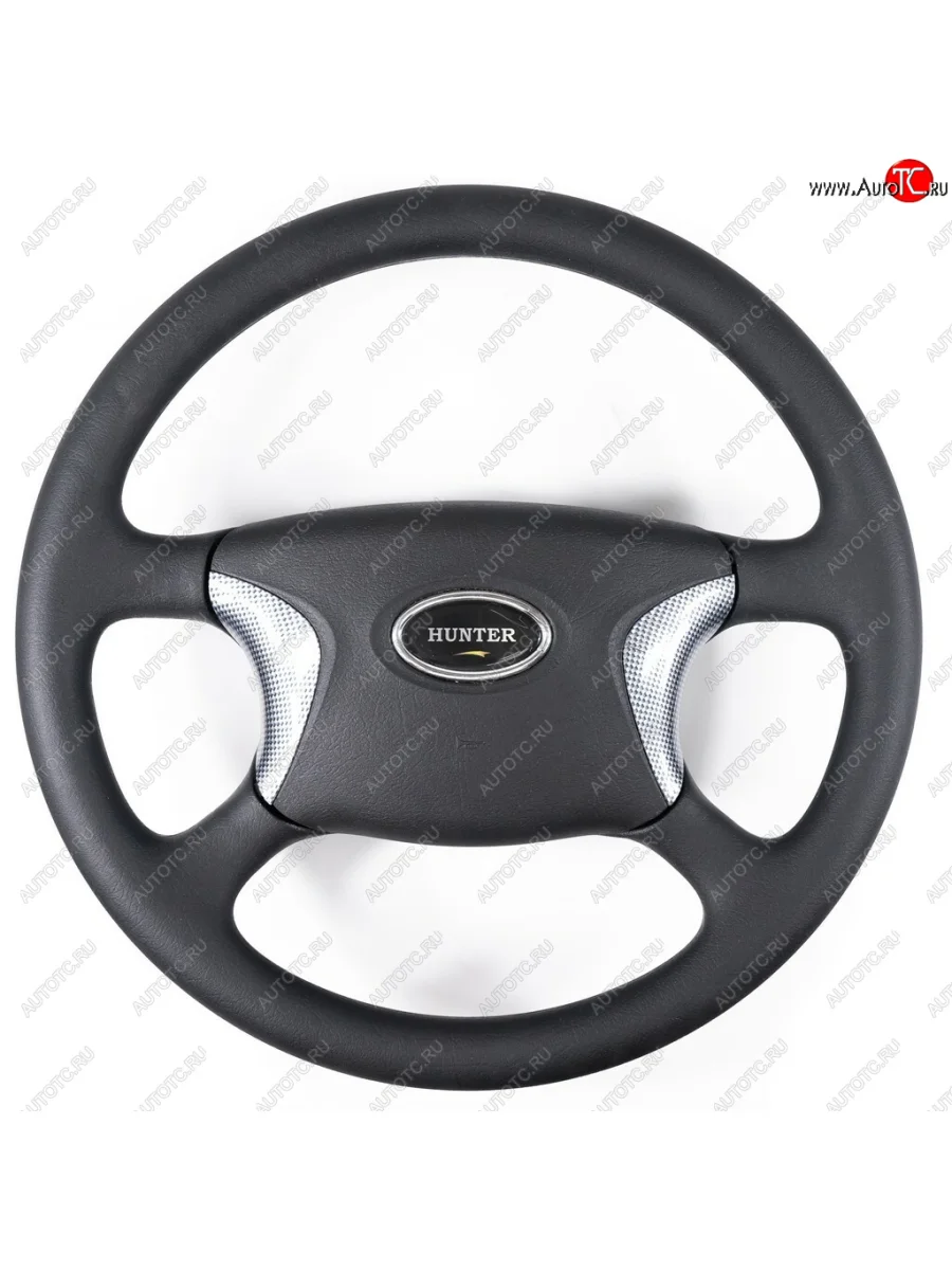 Рулевое колесо Delux (Ø400) Уаз 315195 Хантер (2003-2025) (Карбон)  в Керчи Республика Крым