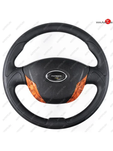 Рулевое колесо Turbo (Ø360) (Дерево) Уаз Патриот ( 3163 5 дв.,  Карго,  23632,  3163 5-дв.) (2005-2016) дорестайлинг, дорестайлинг пикап, 1 рестайлинг пикап, 1-ый рестайлинг, рестайлинг 1