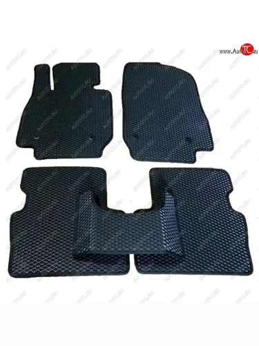 Коврики в салон EVA 3D РОМБ (полимер, 5 шт.) KIA Cerato 3 YD дорестайлинг седан (2013-2016)