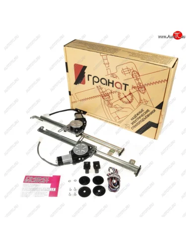Комплект стеклоподъемников Гранат (передние, электрические) Уаз Буханка  452 (1965-2025) 2206 микроавтобус, 3303 бортовой грузовик, 3741 цельнометаллический фургон, 39094 (Фермер) бортовой грузовик