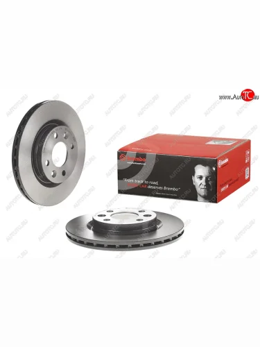 Комплект передних тормозных дисков BREMBO (вентилируемые, Ø259) Лада ВАЗ Ларгус рестайлинг R90 (2021-2025)