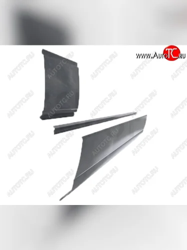 Левый металлический ремонтный порог (полнопрофильный, до уплотнителя) VSEPOROGI Volkswagen Transporter  T3 (1979-1990)