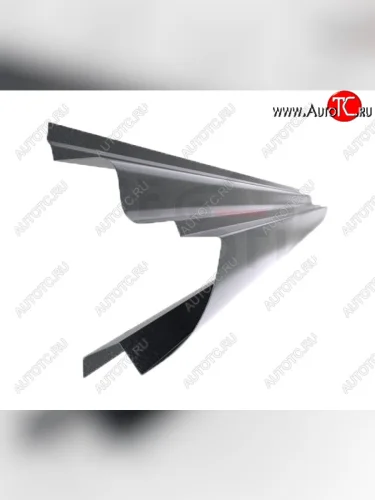 Левый металлический ремонтный порог (полнопрофильный, до уплотнителя) VSEPOROGI Volkswagen Touran  1T (2003-2010) дорестайлинг минивэн, 1-ый рестайлинг минивэн