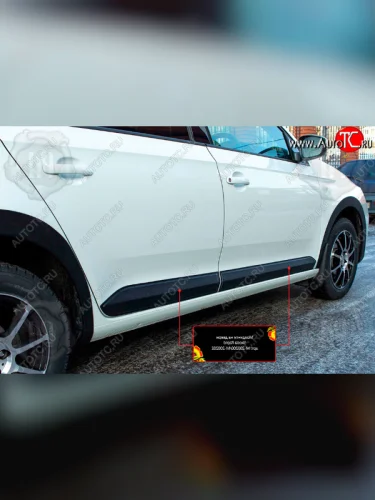 Молдинг задней двери RA (правый) (Шагрень) Volkswagen Polo  Mk6 (2020-2022) лифтбек