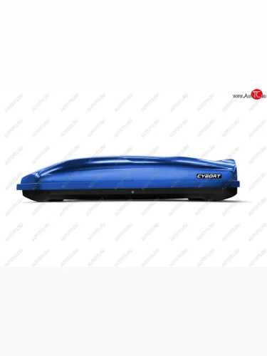 Багажный бокс CYBORT CarGO (580 л/216x85x46 см, двусторонний, крепление скоба) на крышу (Дайвинг (476)) 