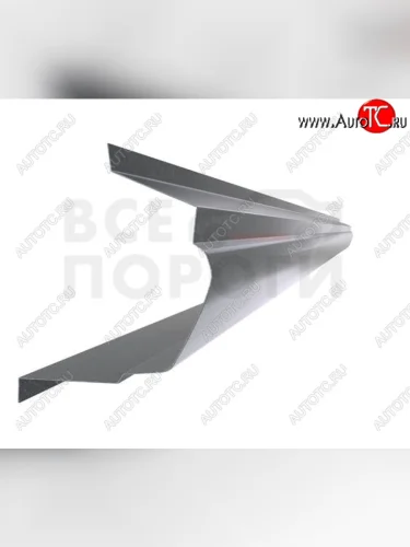 Левый металлический ремонтный порог (полнопрофильный, до уплотнителя) VSEPOROGI Daewoo Nexia  рестайлинг (2008-2015)