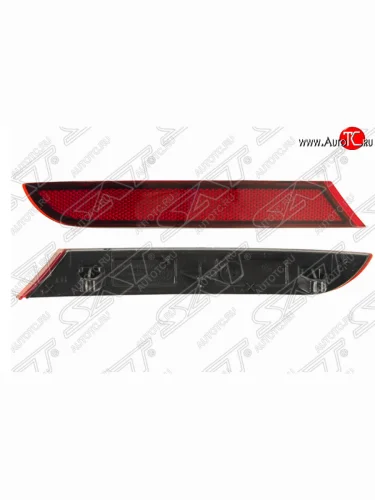 Левый отражатель в задний бампер SAT Volkswagen Polo Mk6 лифтбек (2020-2022)