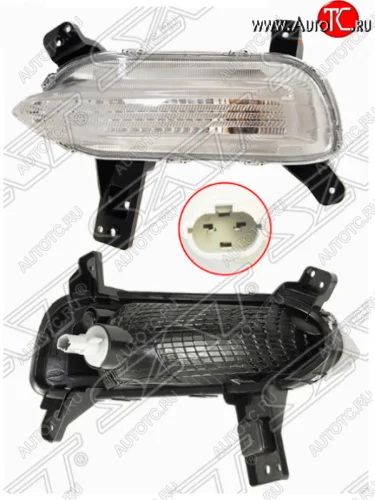 Левый указатель поворота в бампер SAT KIA Cerato 4 BD дорестайлинг седан (2018-2021)