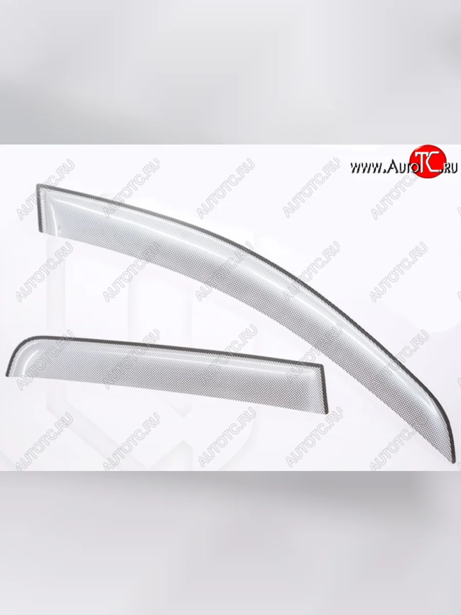 Дефлектора окон CA-Plastic Acura MDX YD2 дорестайлинг (2006-2009) (Шелкография серебро, Без хром. молдинга)  в Самаре Самарской области