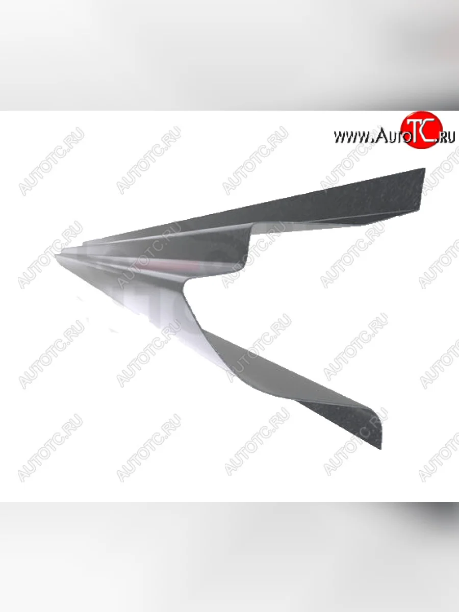 Правый металлический ремонтный порог (полнопрофильный, до уплотнителя) VSEPOROGI Ford Ranger рестайлинг (2009-2011)  с доставкой в г. Керчь