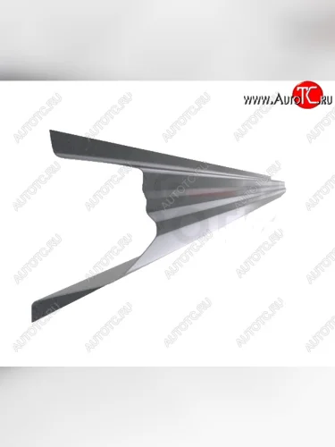 Левый металлический ремонтный порог (полнопрофильный, до уплотнителя) VSEPOROGI Ford Ranger DoubleCab дорестайлинг (2011-2016)