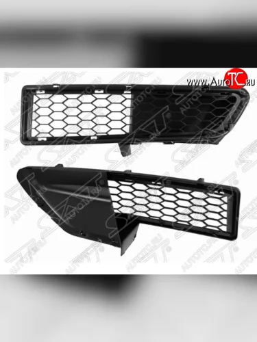 Левая решетка в передний бампер SAT Renault Logan 1 дорестайлинг (2004-2010)