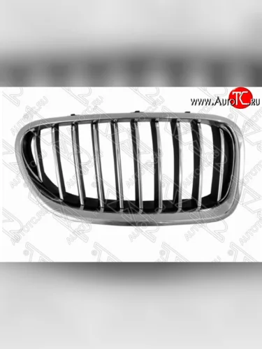 Правая решетка радиатора SAT (черная с хромом) BMW 5 серия F11 рестайлинг, универсал (2013-2017)