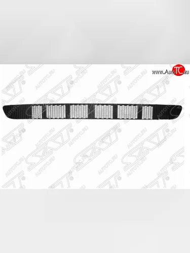 Решетка в передний бампер SAT (центральная часть) Nissan Almera  2 N16 (2002-2006) седан рестайлинг