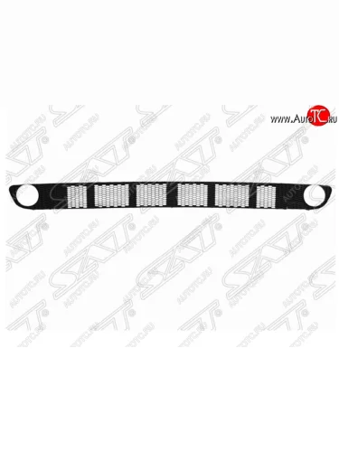 Решетка в передний бампер SAT (центральная часть, под туманки) Nissan Almera  2 N16 (2002-2006) седан рестайлинг