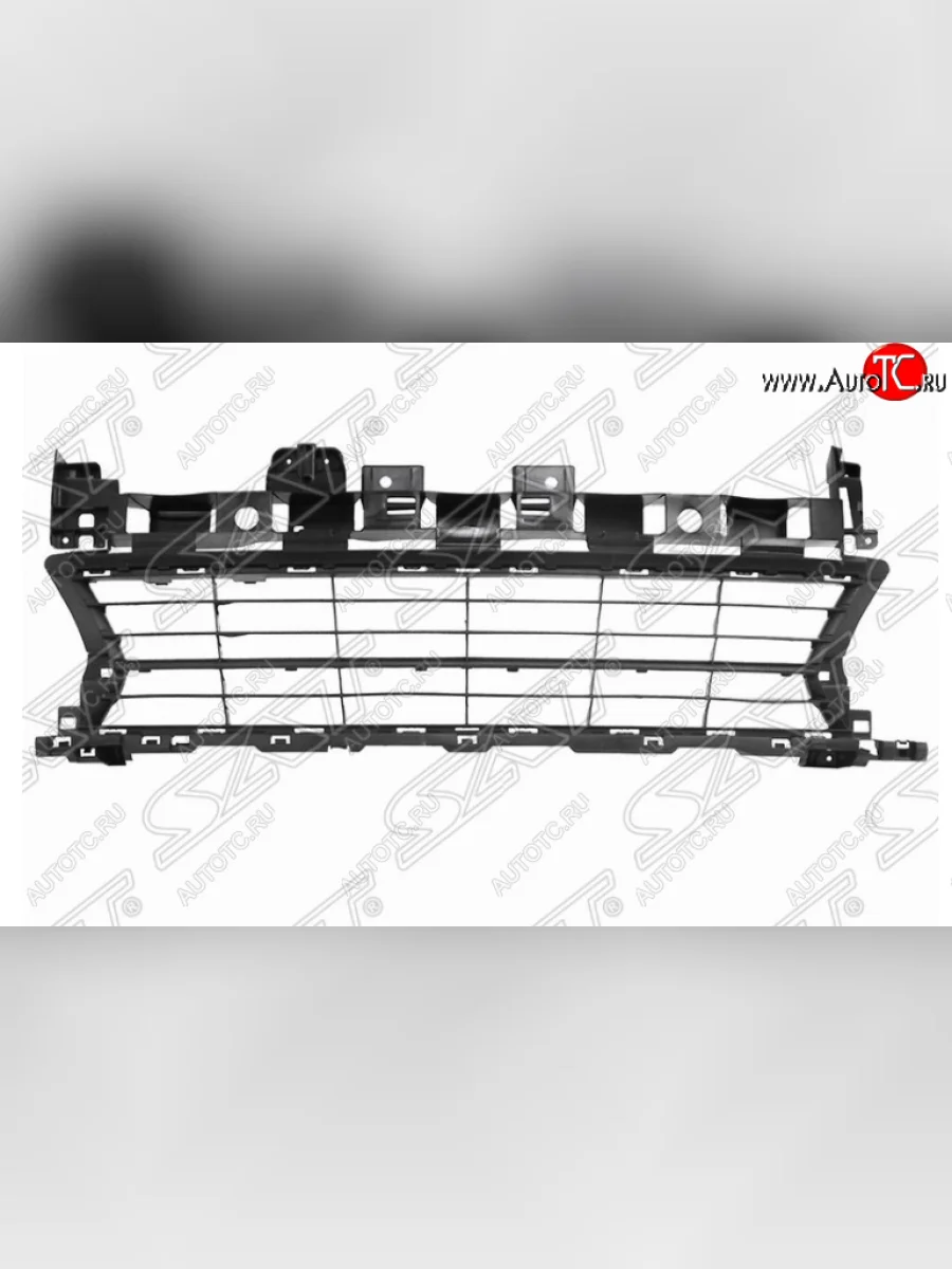 Решетка в передний бампер SAT (центральная часть) Renault Logan 2 дорестайлинг (2014-2018)  в Керчи Республика Крым