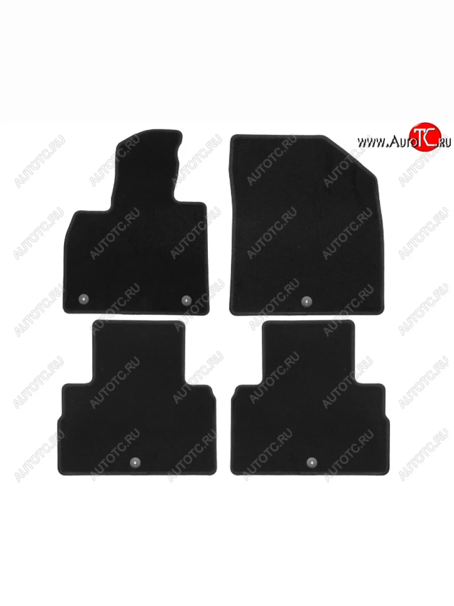 Текстильные коврики салона Klever Econom (7 мест, 4 шт.)  Hyundai Palisade (2018-2022) LX2 (Цвет: черный)  в Керчи Республика Крым