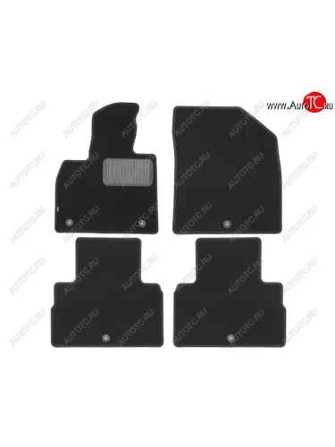 Текстильные коврики салона Klever Standart (8 мест, 4 шт.) (Цвет: черный) Hyundai Palisade  LX2 (2018-2022)