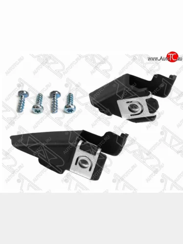 Правый кронштейн крепления фары SAT (комплект) Volkswagen Polo  Mk5 6R,6C,61 (2009-2020) седан дорестайлинг, хэтчбек 5 дв. дорестайлинг, седан рестайлинг, хэтчбек 5 дв. рестайлинг