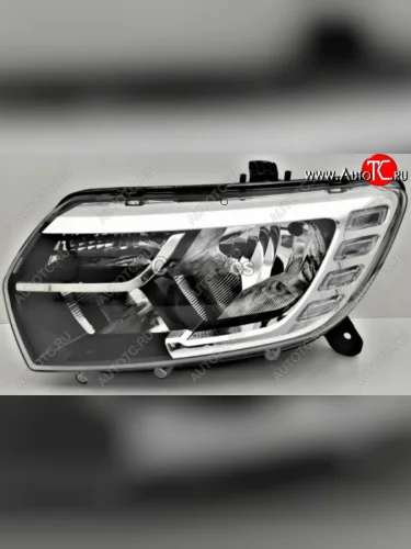 Левая передняя фара DEPO (с ДХО) Renault Logan 2 рестайлинг (2018-2025)