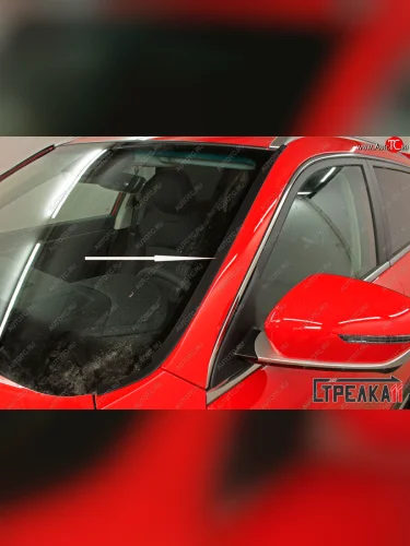 Водостоки (дефлектора) лобового стекла Стрелка 11 Geely Atlas Pro NL3 (2019-2025)