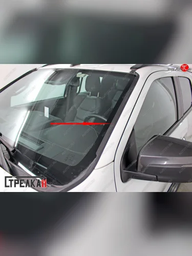 Водостоки (дефлектора) лобового стекла Стрелка 11 Isuzu D-Max RG DoubleCab (2020-2023)