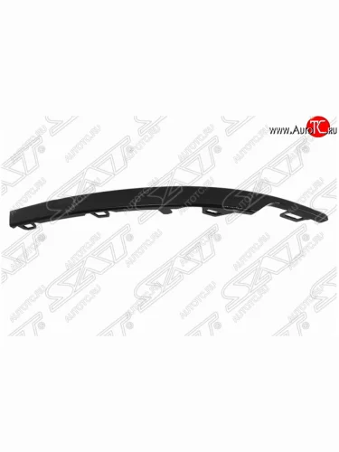 Левый молдинг заднего бампера SAT (черный) Volkswagen Tiguan  Mk2 (2016-2020) дорестайлинг