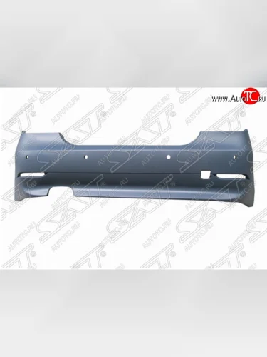 Задний бампер SAT (с отв. под сонары) BMW 5 серия  E60 (2003-2007) седан дорестайлинг