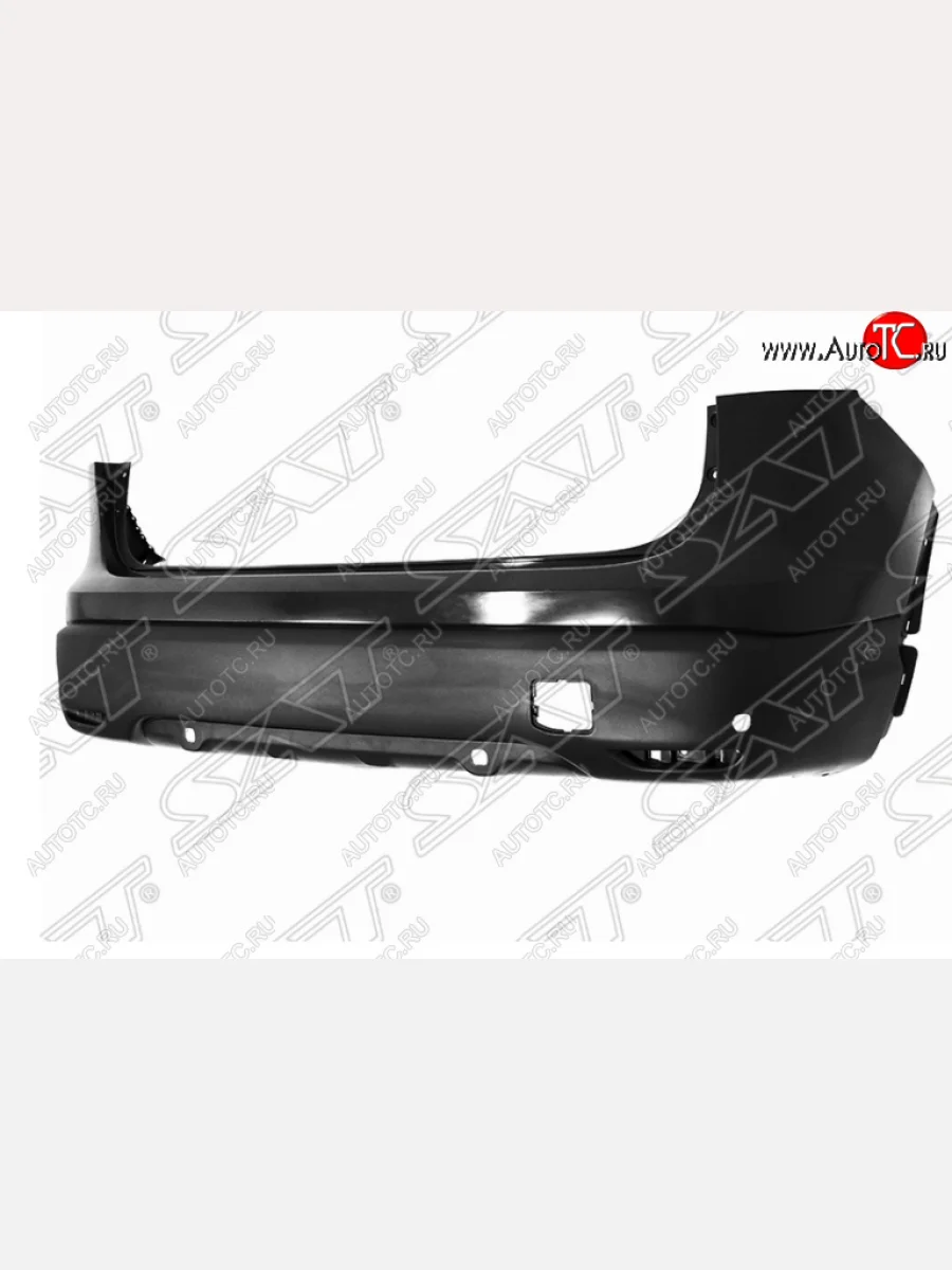 Задний бампер SAT (с отв. под сонары) Nissan Qashqai 2 J11 дорестайлинг (2013-2019) (Неокрашенный)  в Самаре Самарской области