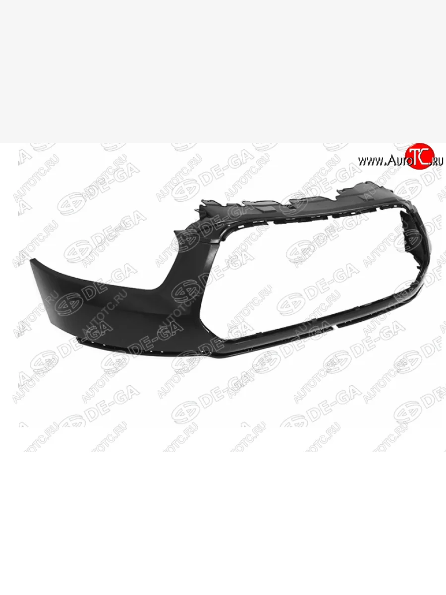 Передний бампер DE-GA (верхняя часть) Ford Transit цельнометаллический фургон (2014-2022) (Неокрашенный)  в Керчи Республика Крым