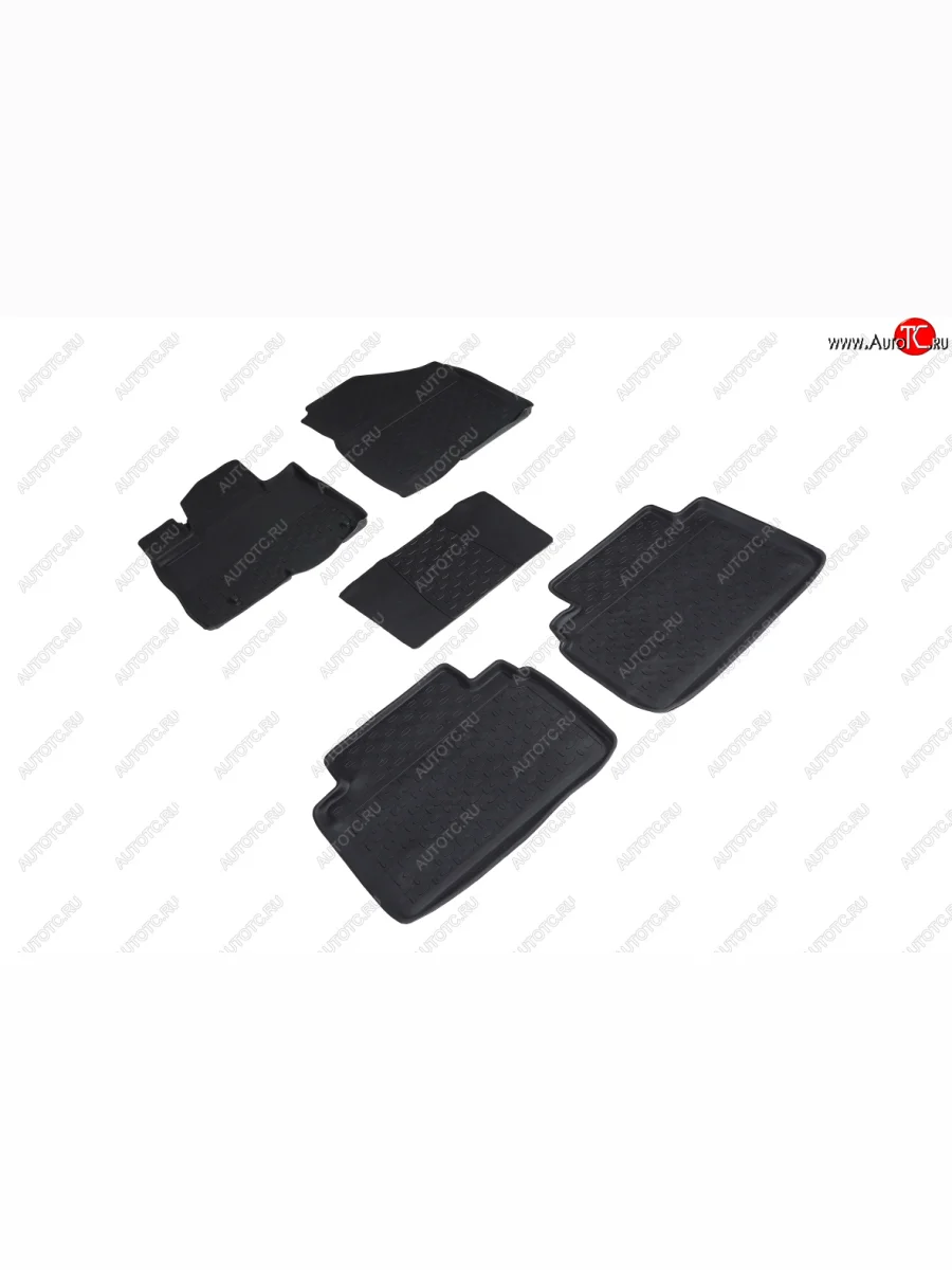 Коврики в салон SeiNtex (резина, высокий бортик) Hyundai Tucson NX4 (2020-2022) (Черный)  в Перми Пермском крае