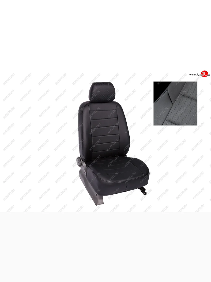 Чехлы для сидений Seintex (экокожа, LifeStyle, 40/60)  Renault Duster (2021-2024) HM (Черный, вставка черная)  в Воронеже Воронежской области