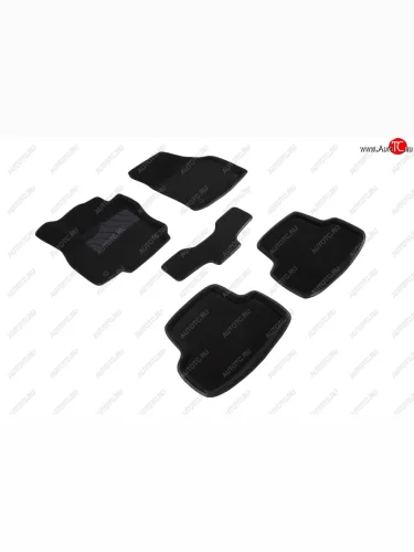 Коврики в салон SEINTEX 3D ВОРС (комплект) (Цвет: черный) Skoda Karoq NU7 рестайлинг (2020-2025)