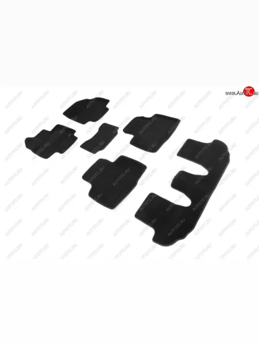 Коврики в салон (текстиль) SEINTEX 3D (черный) Toyota Highlander XU70 (2020-2025)