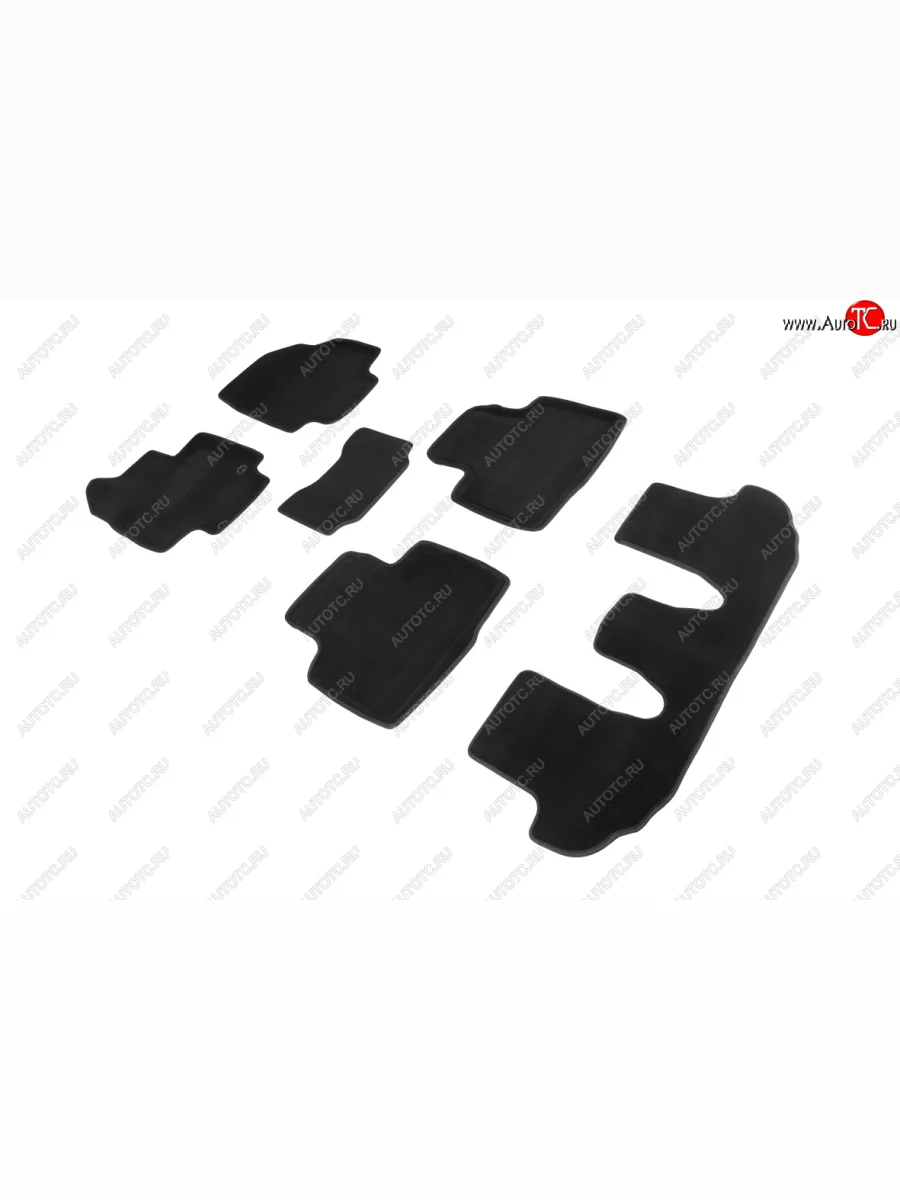 Коврики в салон (текстиль) SEINTEX 3D Toyota Highlander XU70 (2020-2025) (черный)  в Самаре Самарской области