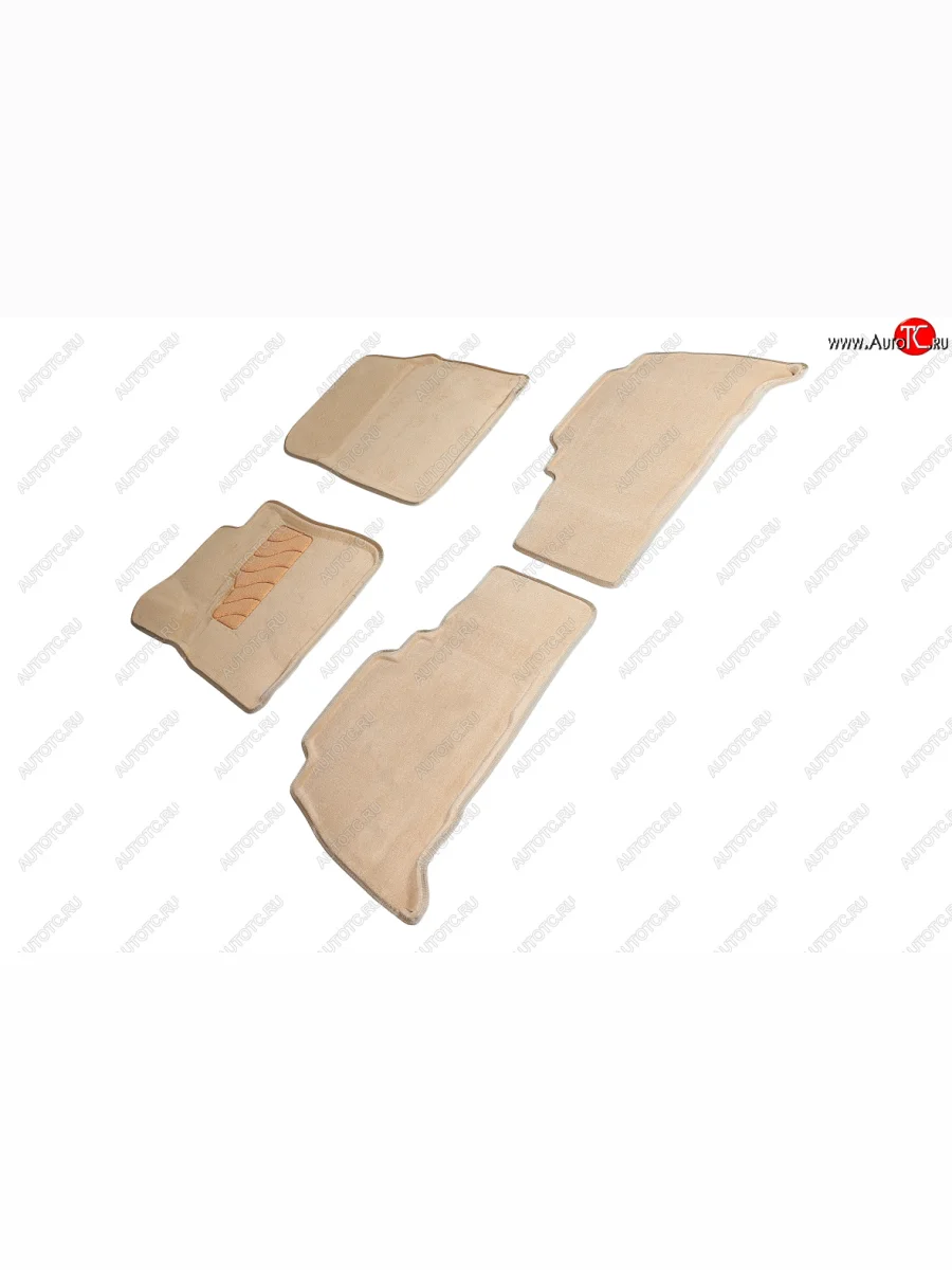 Коврики в салон SEINTEX 3D ВОРС (комплект) Toyota Land Cruiser 200 дорестайлинг (2007-2012) (Цвет: бежевый)  в Воронеже Воронежской области