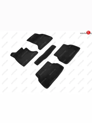 Коврики в салон SEINTEX LUX (3D ВОРС, комплект) (Цвет: черный) BMW 5 серия E60 седан дорестайлинг (2003-2007)