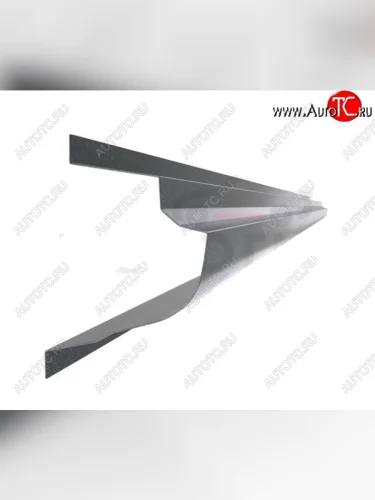 Левый металлический ремонтный порог (полнопрофильный, до уплотнителя) VSEPOROGI Mitsubishi L200 3 K6T-K7T дорестайлинг (1996-2005)