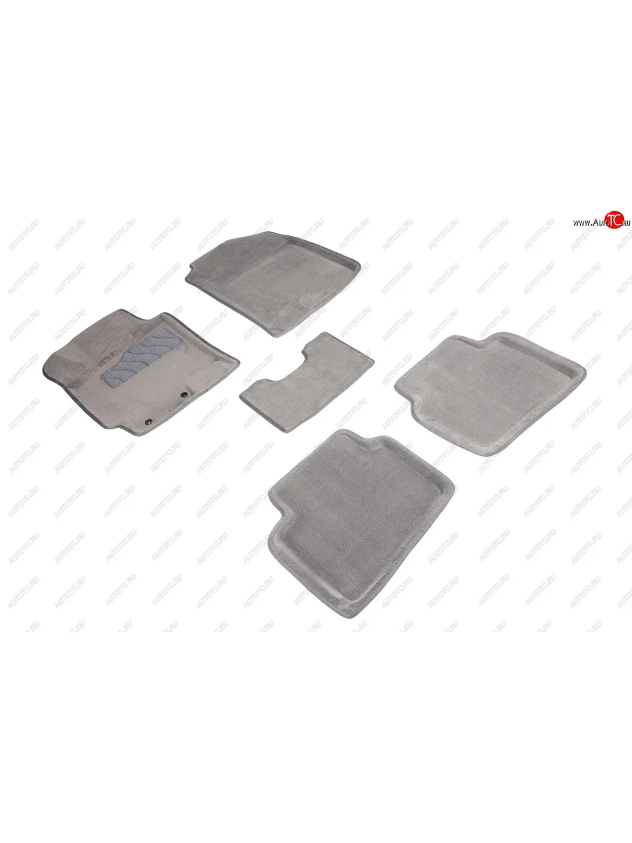 Коврики в салон SEINTEX 3D ВОРС (комплект) Hyundai Solaris HCR седан дорестайлинг (2017-2020) (Цвет: серый)  в Перми Пермском крае