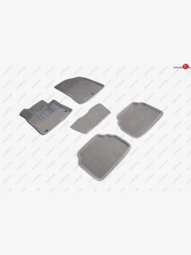 Коврики в салон SEINTEX 3D ВОРС (серые, комплект) (Цвет: серый) Hyundai Tucson NX4 (2020-2022)