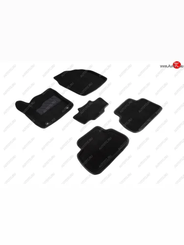 Коврики в салон SEINTEX 3D ВОРС (комплект) (Цвет: черный) Toyota C-HR NGX10, ZGX10 рестайлинг (2019-2025)