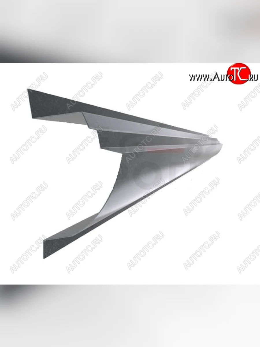 Левый металлический ремонтный порог (полнопрофильный, до уплотнителя) VSEPOROGI  Nissan Wingroad (1999-2005) 2 Y11  в Самаре Самарской области