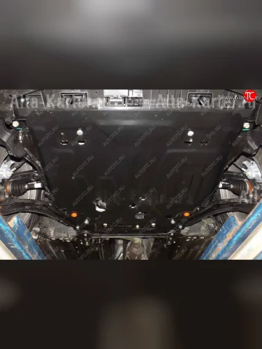 Защита картера двигателя и КПП ALFECO (дв. - все, коробка - все) Nissan Qashqai 2 J11 рестайлинг (2017-2022)