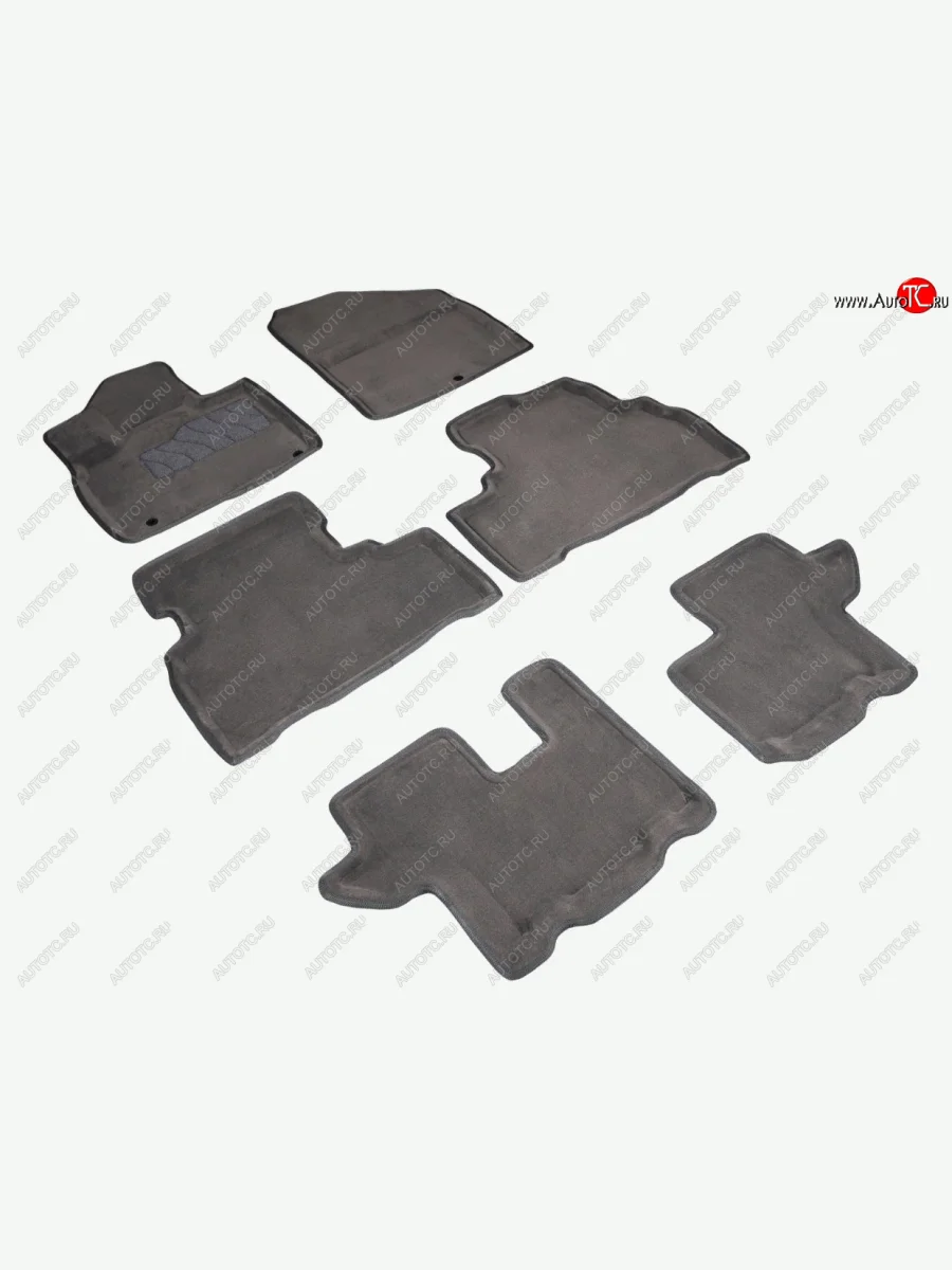 Коврики в салон SEINTEX 3D ВОРС (серый, комплект) KIA Sorento UM/Prime дорестайлинг (2014-2018) (Цвет: серый)  в Перми Пермском крае