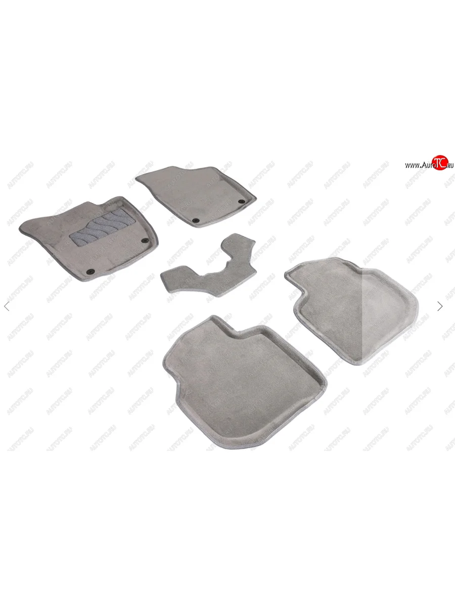 Коврики в салон SEINTEX 3D ВОРС (комплект) Skoda Rapid NH3 дорестайлинг лифтбэк (2012-2017) (Цвет: серый)  в Керчи Республика Крым