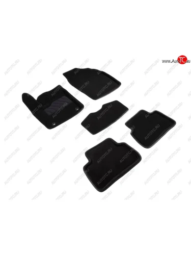 Коврики в салон SEINTEX 3D ВОРС (комплект, 2WD) (Цвет: черный) Toyota C-HR NGX10, ZGX10 дорестайлинг (2016-2019)