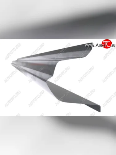 Правый металлический ремонтный порог (полнопрофильный, до уплотнителя) VSEPOROGI Opel Corsa D   дорестайлинг, хэтчбэк 5 дв. (2006-2010)